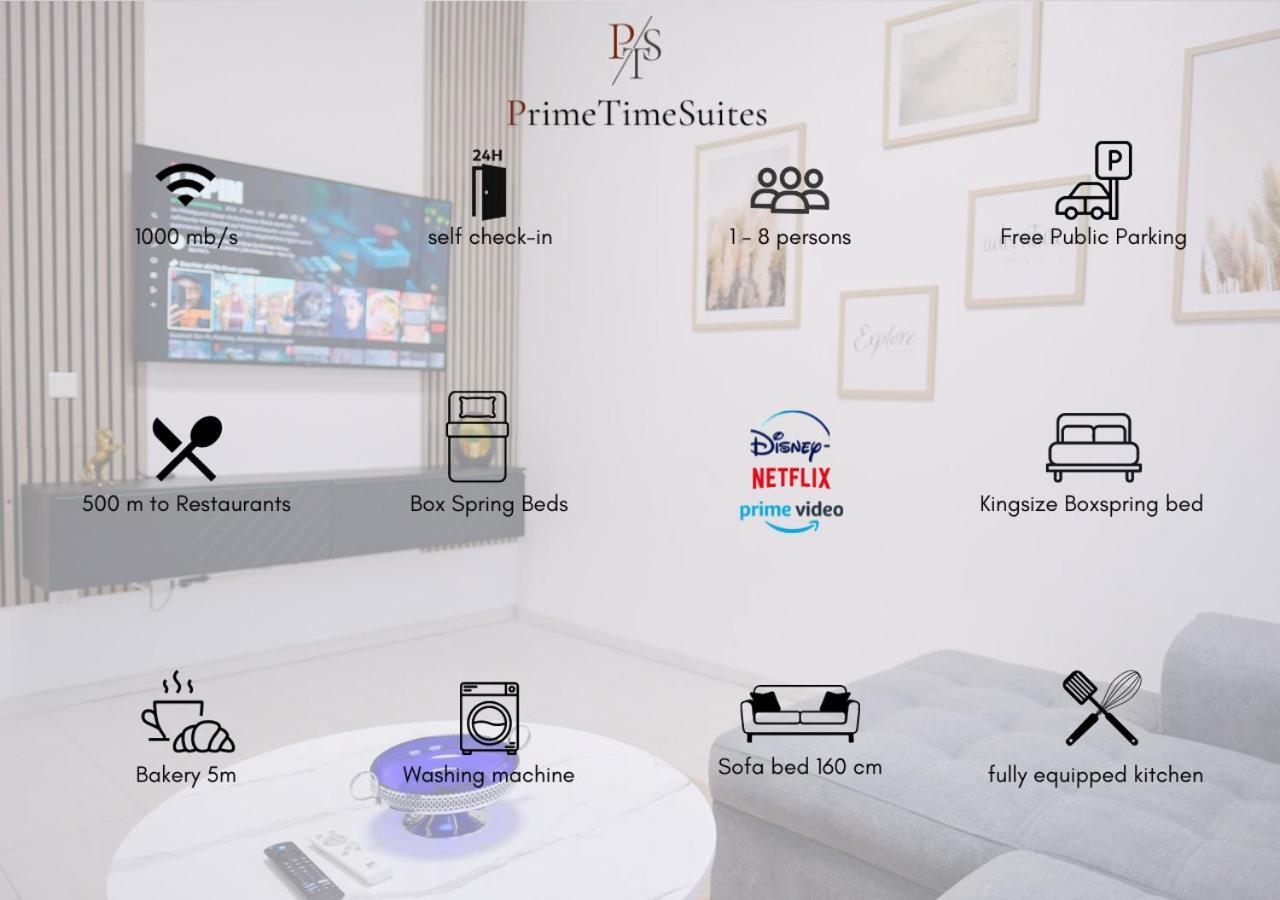 Primetime Suite Fuer 8+Kueche/Wifi Essen Luaran gambar